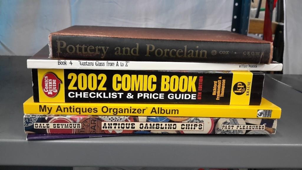 Collectible Reference Books (6): books include toothpick holders, gambling chips, comic books and more