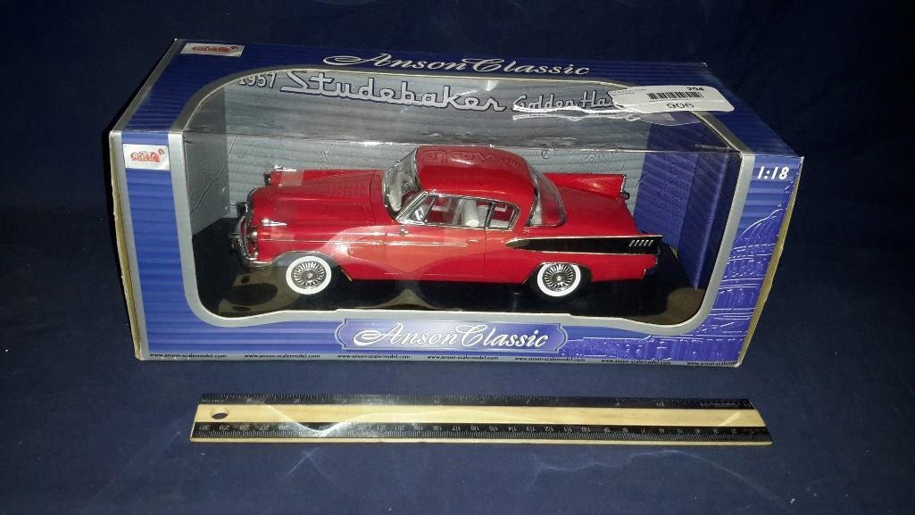 Anson Classics Collectible Model Car: In original packaging, 1957 Studebaker Golden Hawk