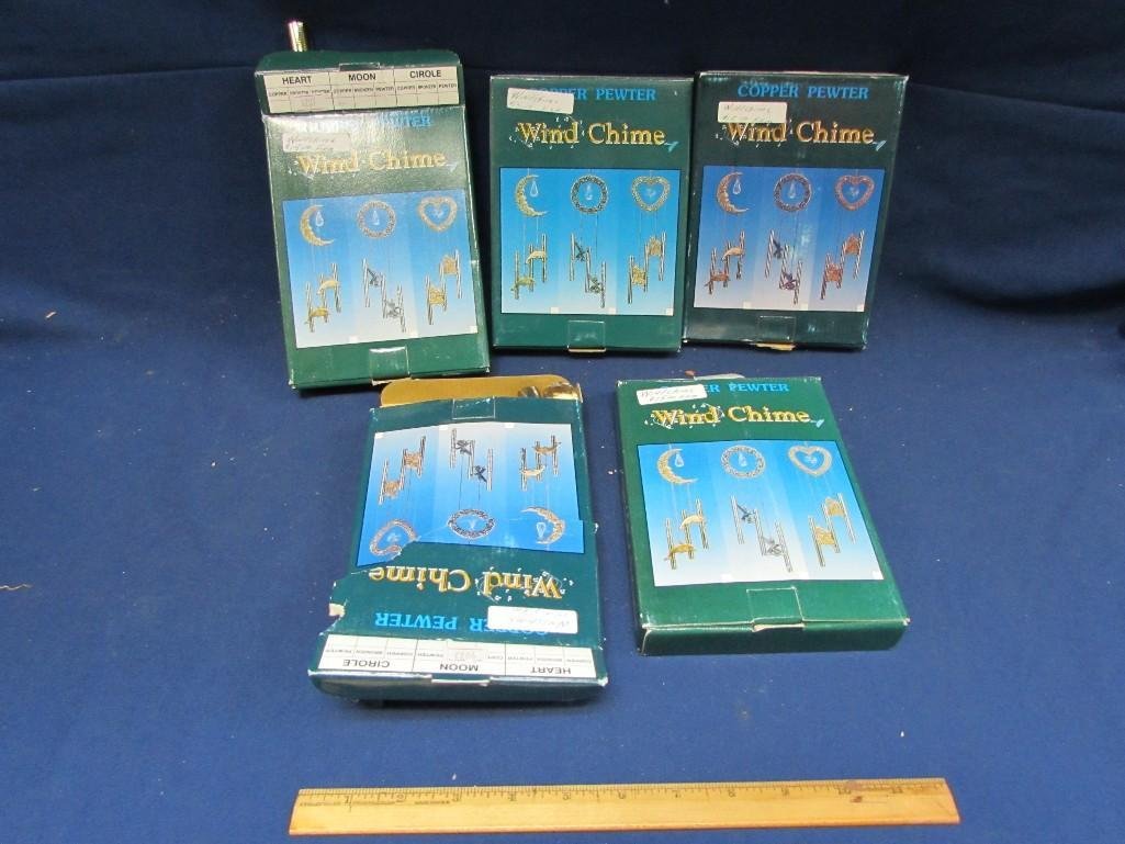 Copper Wind Chimes (5): Copper Wind Chimes new in box. 
