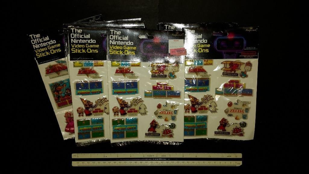 1988 The Official Nintendo Video Game Stickers: All are in original packaging, 20+