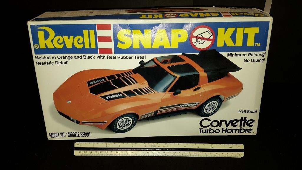 Revell Corvette Turbo Hombre Plastic Model Kit: In original box, Is not sealed, snap together model kit