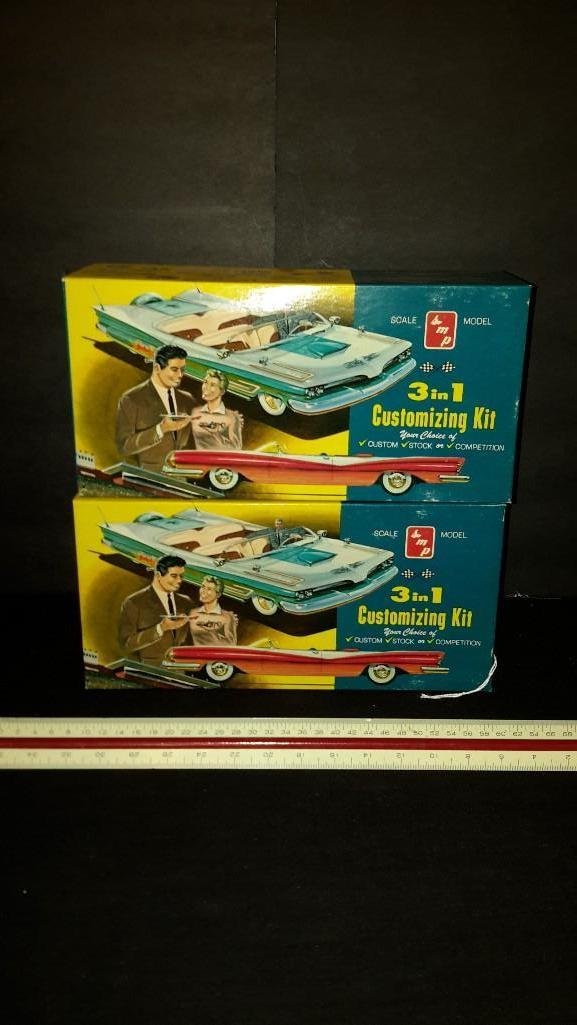 Vintage AMT Plastic Car Model Kits (2): Both are '59 Imperial model kits 