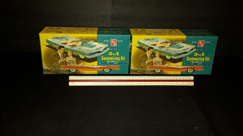 Vintage AMT Plastic Car Model Kits (2): Both are '59 Imperial model kits 