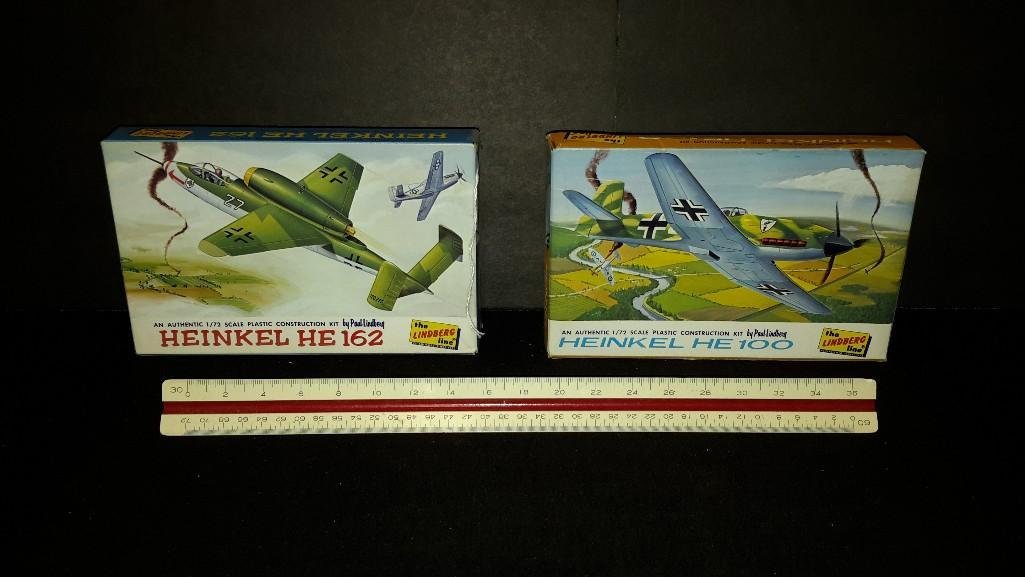 Vintage Aircraft Model Kits (2): Heinkel HE 162 & Heinkel HE 100
