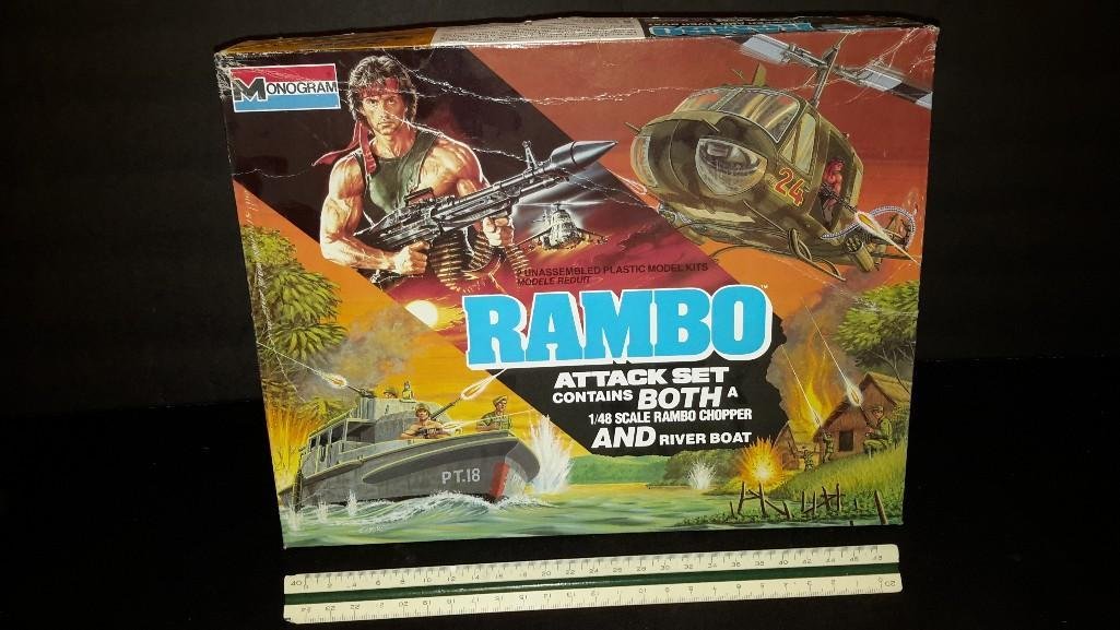 Rambo Attack Set: Comes with 2 model kits, comes in original packaging