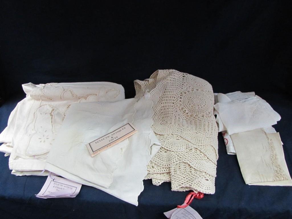 Linens: Table cloths; cloth napkins; fish towel and more...