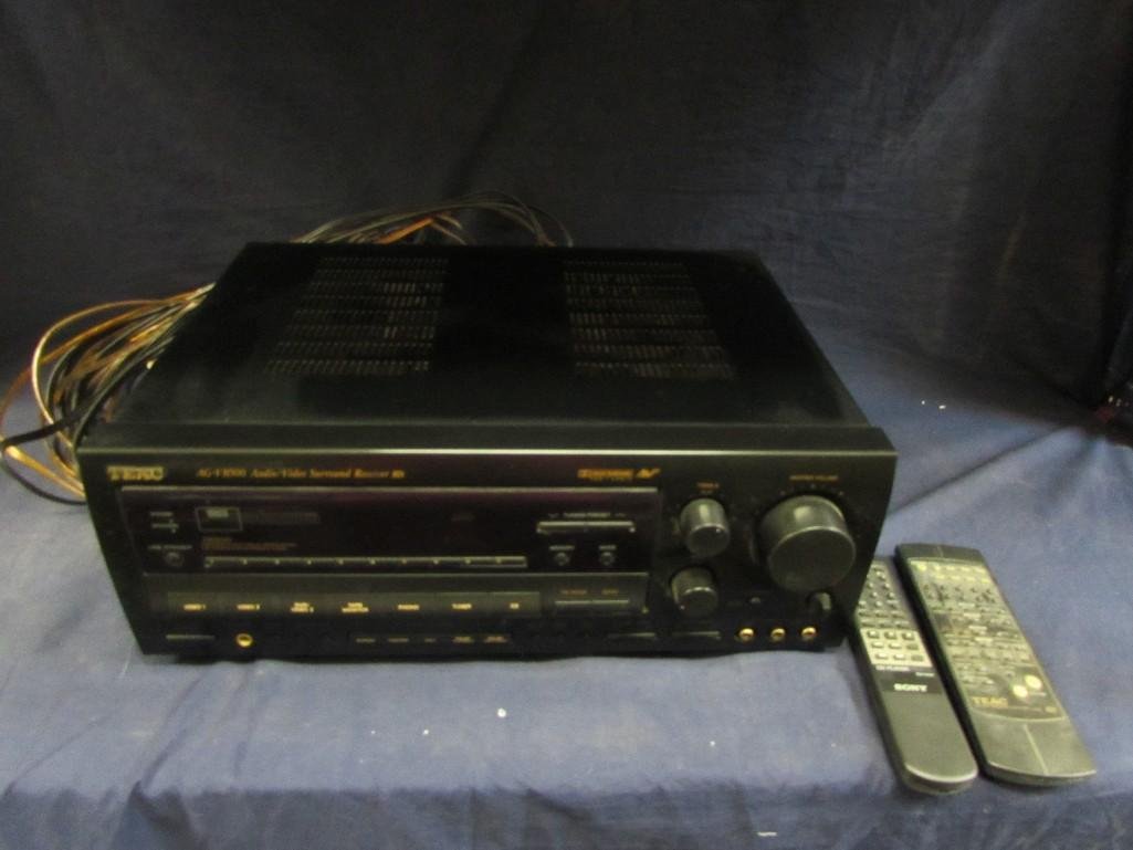TEAC AUDIO VIDEO SURROUND RECEIVER: Model #AG-V8500, Stereo receiver made in Korea. 