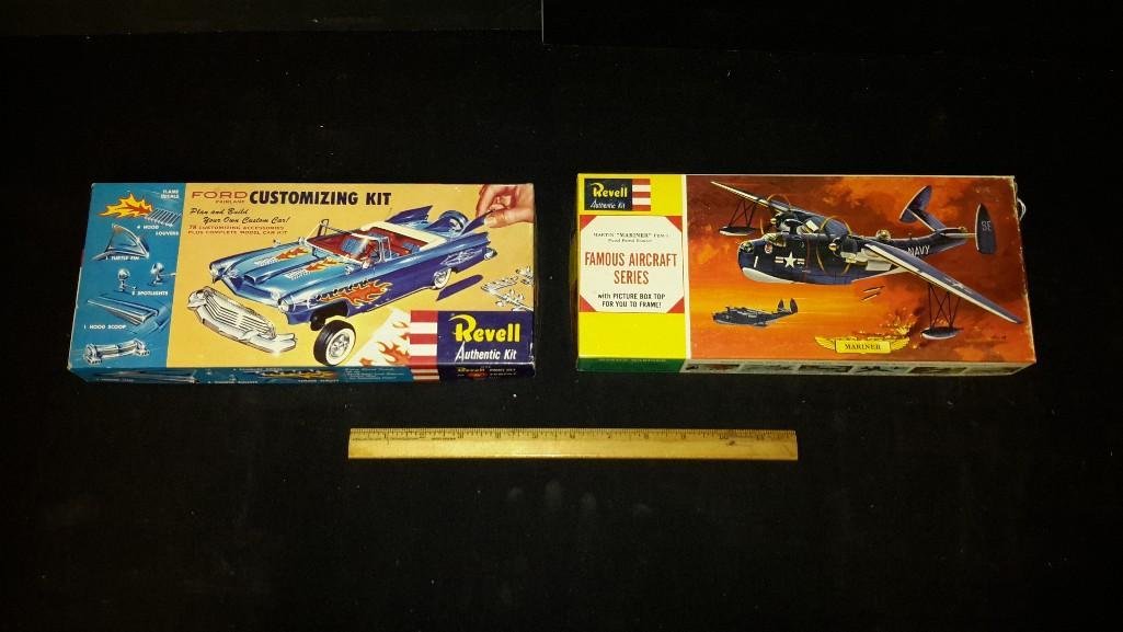 Revell Plastic Model Kits (2): Martin "Mariner" PBM-5 & Ford Customizing kit