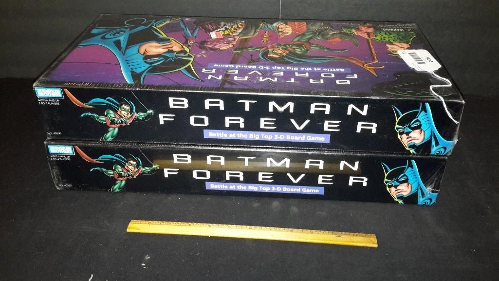 Batman Forever 3D Board Game (2): Both are sealed in original packaging
