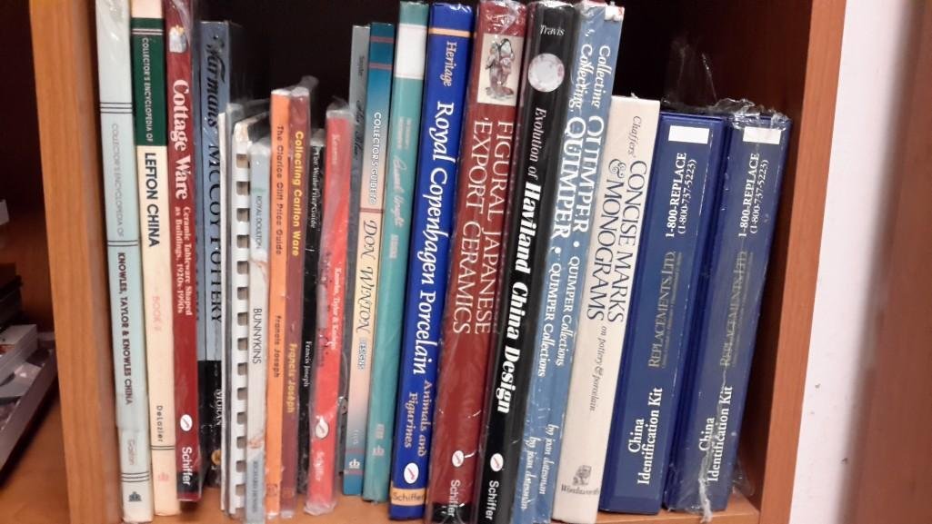 Reference Books (23): Some Titles include Haviland China Design, Collectging Carlton Ware, Quimper and others.