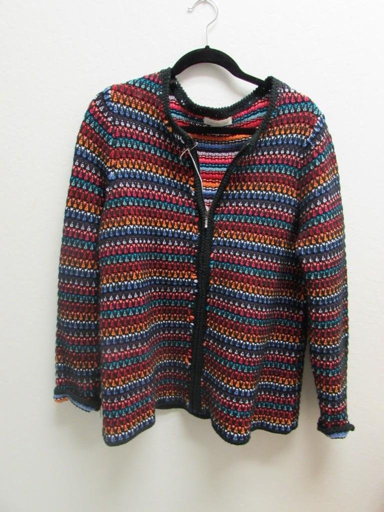 Coldwater Creek Ladies Sweater: Size 16-18. Multi colored sweater.