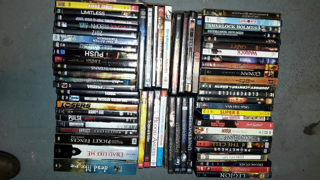 DVD Collection (67): Dead Like Me, Jumper, Clash of the Titans, Picket Fences Season 1, Sherlock Holmes, The Cell, Legion, Underworld, Cloverfield, Conan, and more