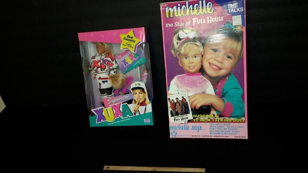 Collectible Dolls (2): Both are in original packaging, Superstar Xuxa, & Michelle from Full House 15 inch talking doll