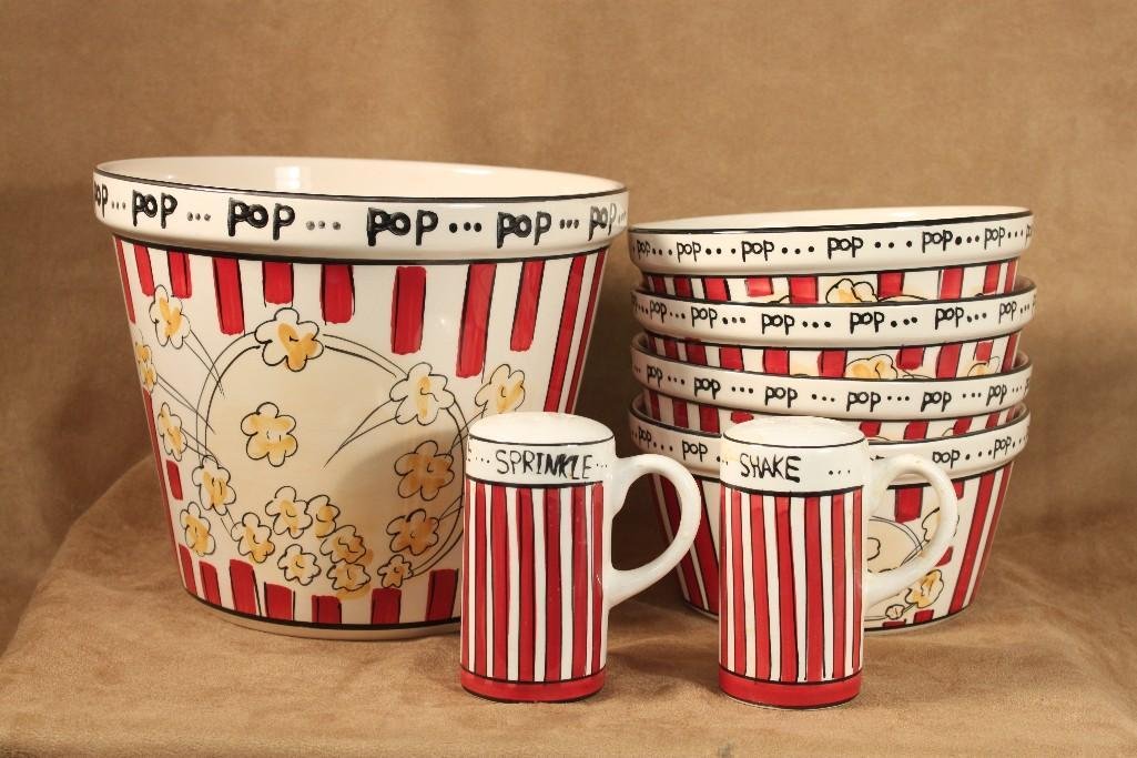 Kitchen Prep 101 Ceramic Popcorn Bowl Set