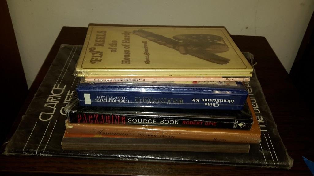 Collector's Reference Books (7): Titles include; Kitchen antiques, Packaging, Interior Design, Clarice Cliff, and others.