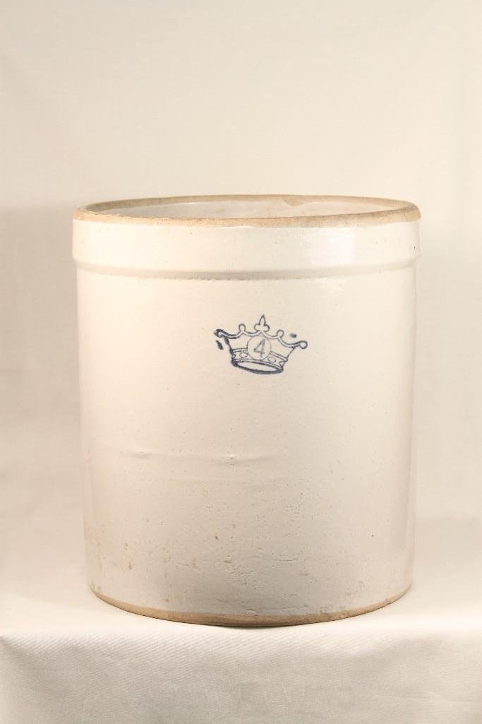 USA Number 4 Crock:  #4 olive crock. 12" 