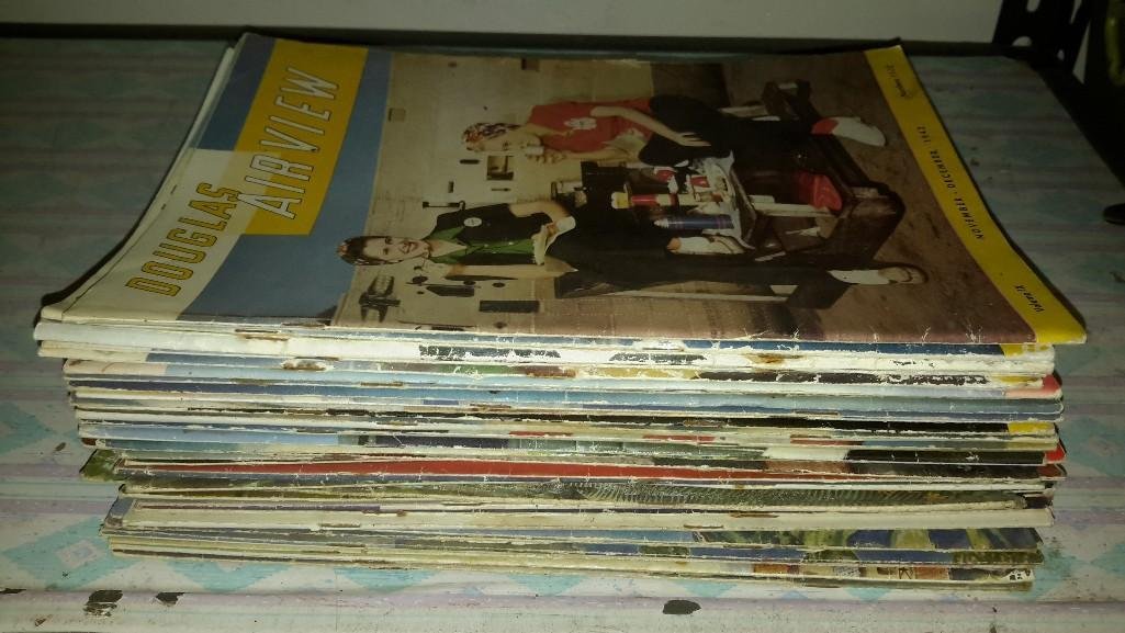1940's Douglas Airview Magazines: Dated 1942-1945
