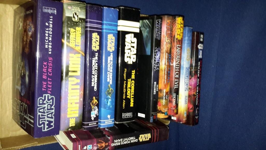 Hard Back Star Wars Novels (11): Some titles include, Shadows of the Empire, Destiny's Way, Labyrinth of Evil, and others