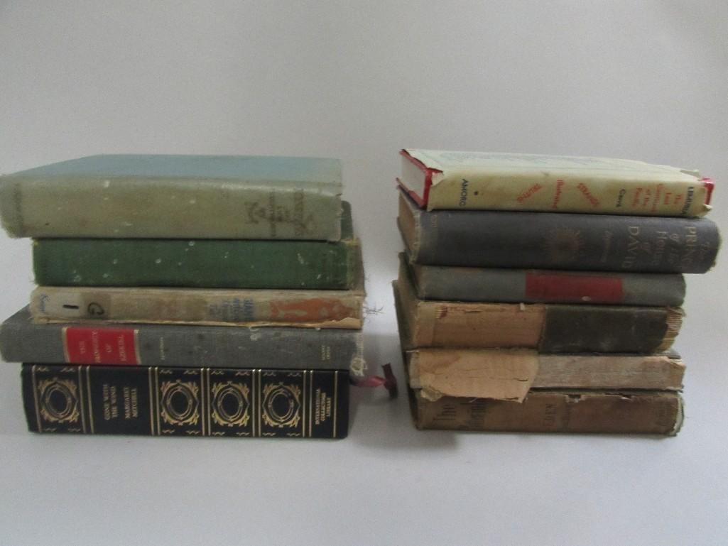 Vintage Book Collection (11): Titles include Gone With the Wind, When Good Fellow's Get Together, the Mother-In-law, and more, some books show wear