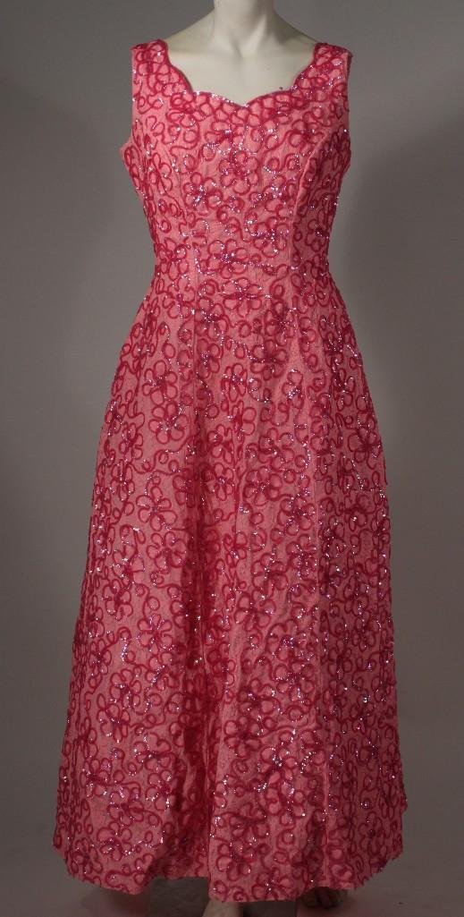 Vintage Mike Benet Formals Sequin Dress: Size 12, sequin and lace sleeveless dress, good condition
