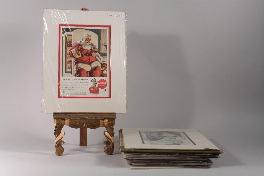 Print Collection (16): Most are matted and ready to frame. Includes vintage Coca-Cola ad and The Little Artist A Guide in Watercolors.