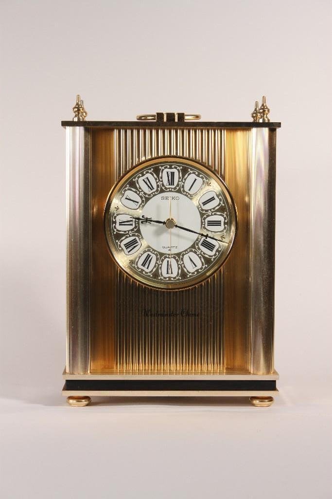 Modern Westminster Chime Seiko Quartz Mantel Clock