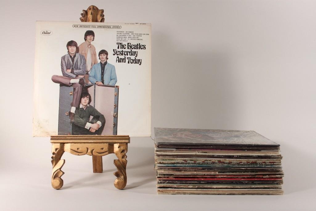 Vinyl Records: Artist include, The Beetles, John Lennon, Cheap Thrills, Linda Ronstadt, Rod Stewart, Steely Dan, Stevie Wonder, and more 