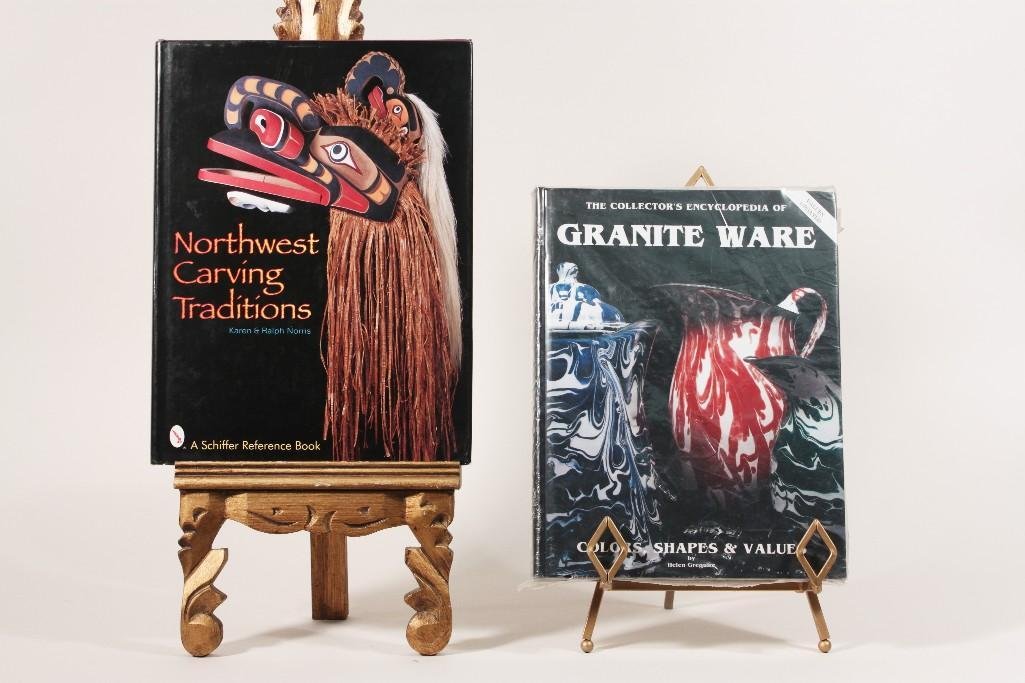 Reference Books (2): Titles include: "Granite Ware", "Northwest Carving Traditions"
