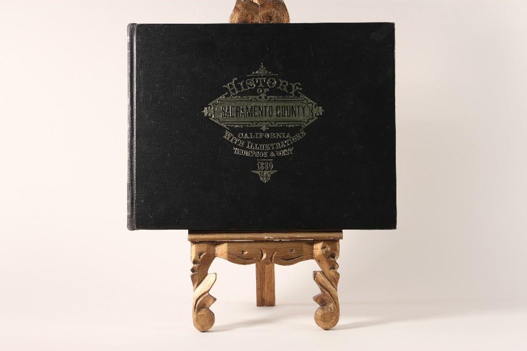 History Of Sacramento County Book: Published 1960, California with illustrations Thompson & West 1880