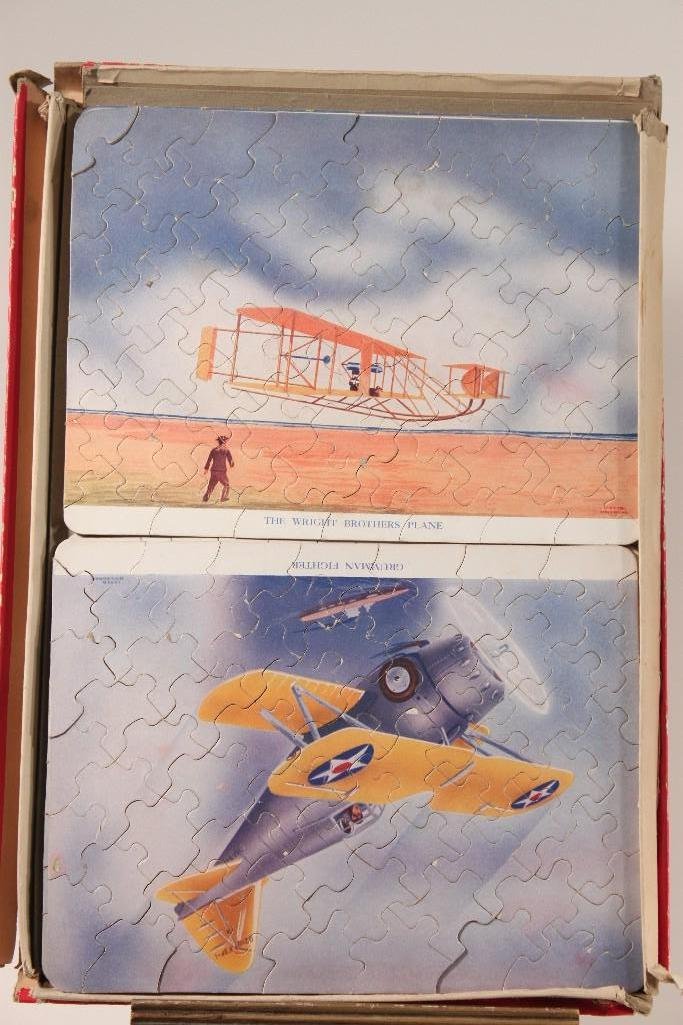 Airplane Jigsaw Puzzles: 12 interlocking jig puzzle pictures