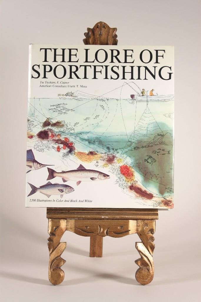 The Lore Of Sportfishing Book: written by Tre Tryckare, E. Cagner, 2500 illustrations in color and black and white, 419 pages in total.
