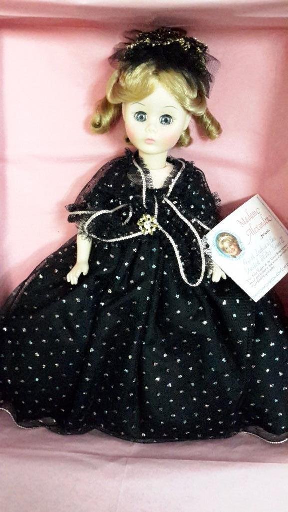 Madame Alexander Jane Pierce Doll: From the President's Ladies Series III, 1982-82, 14" tall, mint in box 