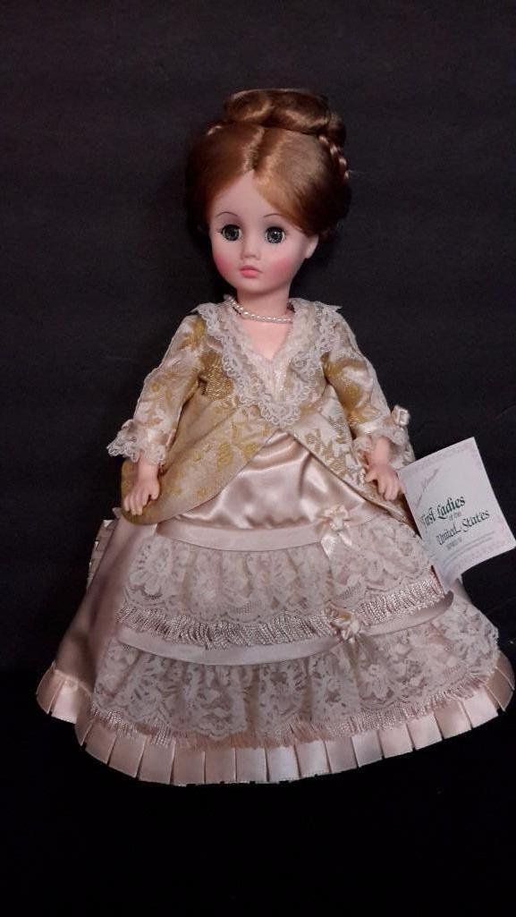 Madame Alexander Lucy Webb Hayes Doll: Presidents Ladies Series IV, 1985-87, 14" tall, mint in box 