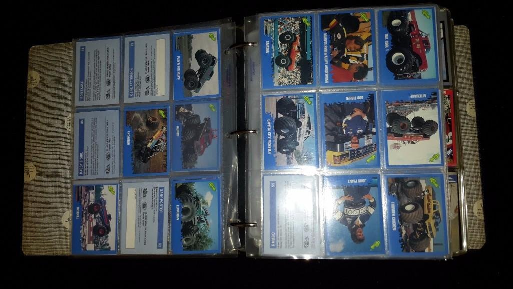 Professional Race Car Driver Trading Cards: Binder full of Pro Set Trading cards and other collectible trading cards 