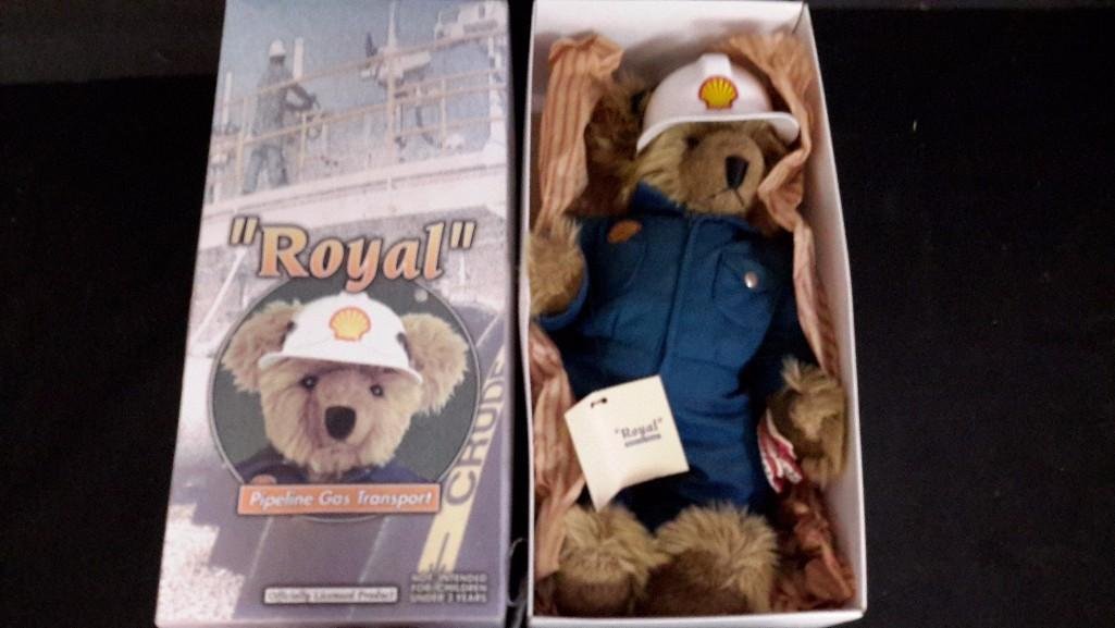 2000 Shell Royal Plush Bear: In original box, second edition