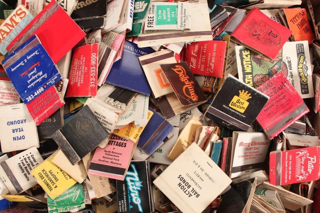 Match Book Collection: Bars, Restaurant, drug store, election, pizza, casino, and other advertising match books 