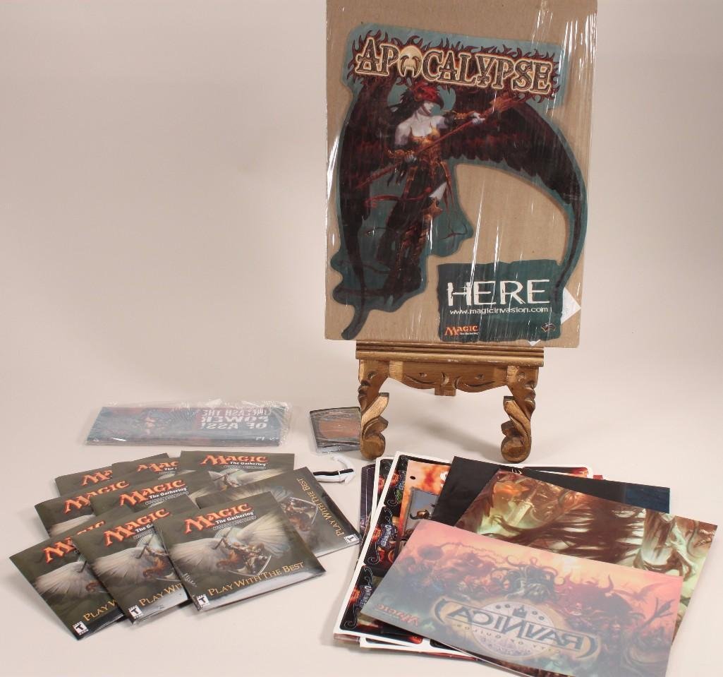 Magic The Gathering Collectibles: Items include Posters, stickers, cards, window decals, computer game demos and more 