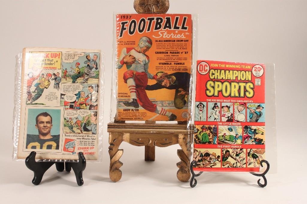 Vintage Comic Books: 1937 Football Stories, Champion Sports, Red Ryder, Tip Top Weekly, Sport Stars, True Sport Picture Stories, Harlem Globetrotters, and more 