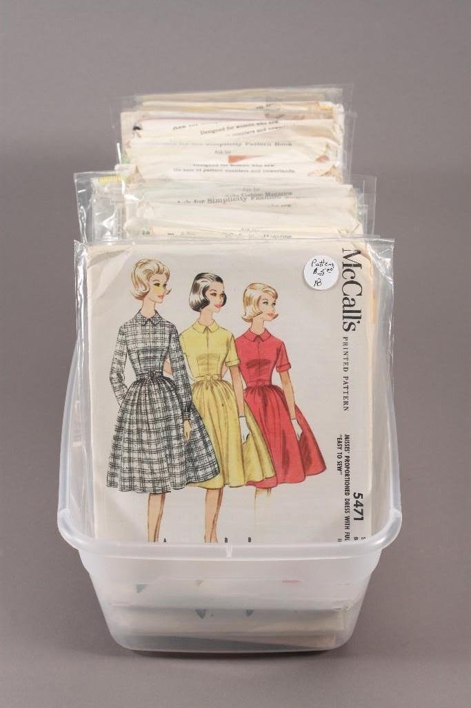 Vintage Sewing Patterns (10+): Items include McCall's, Vogue, Simplicity, and much more; in original plastic wrap