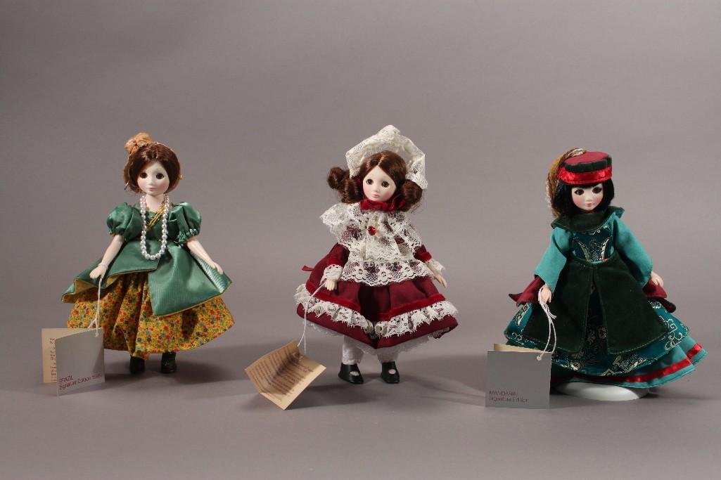Suzanne Gibson (3): Dolls From Reeves International. Brazil 1985, Spain, and Mandarin. All in box and mint condition.