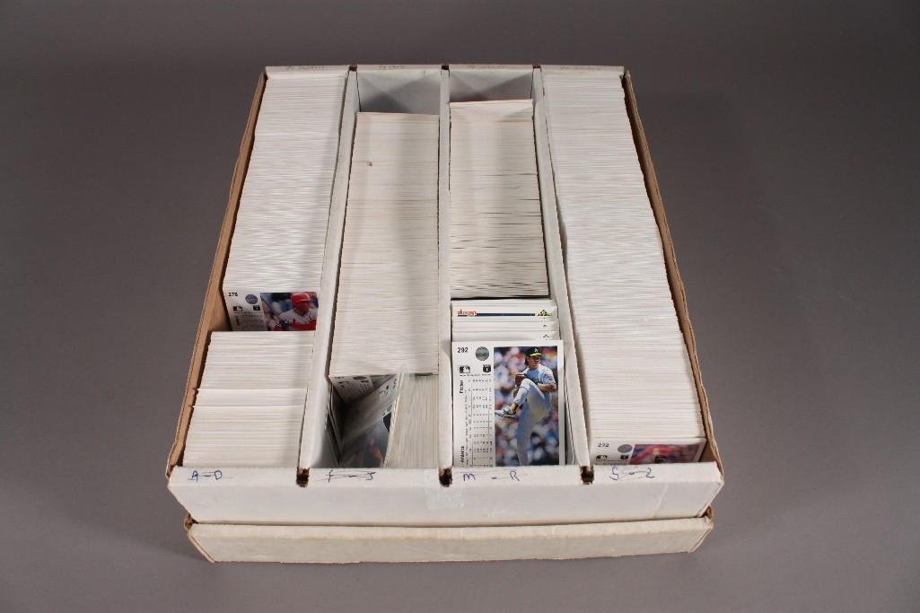 Upper Deck 1990s Baseball Trading Cards: Large assortment of baseball cards, in good condition