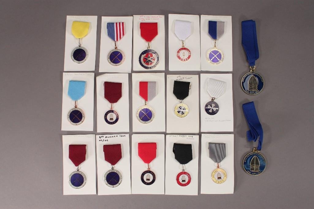 Skirmish Medals (17): Musket team medals and Carbine team medals, dated from 1999-2007