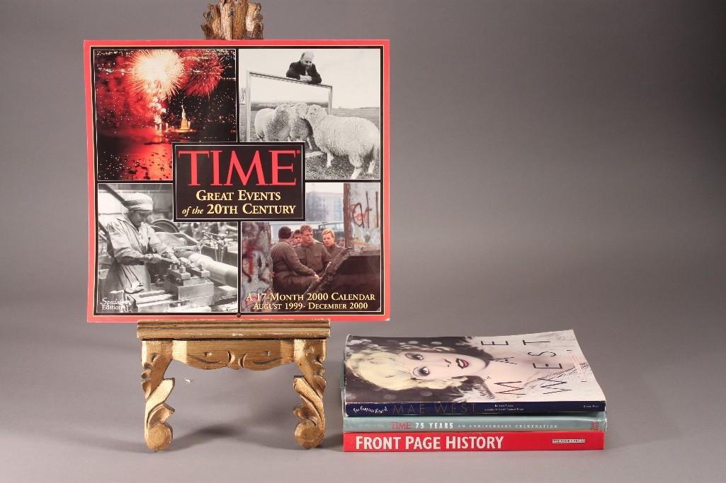 Coffee Table Books and Calendar: Front Page History, Time 75 years, Mae West, and Time Great Events of the 20th Century 2000 calendar 