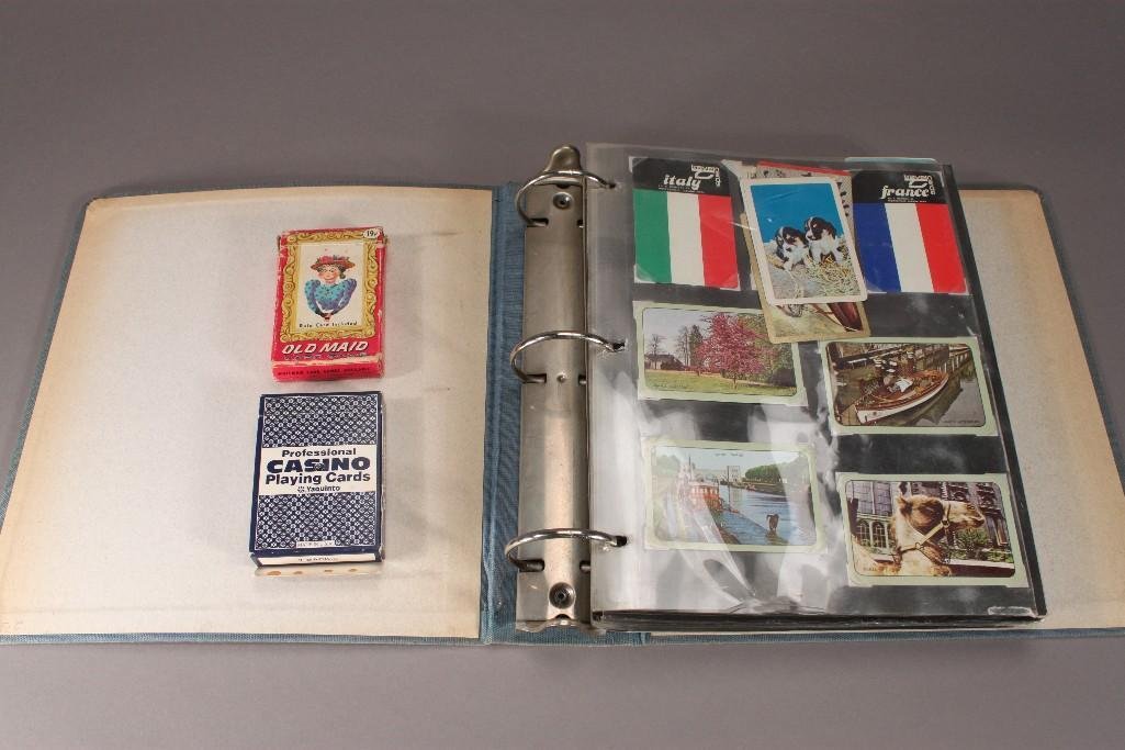 Playing Card Collectors Album: Includes various vintage playing cards with dogs, cats, horses, travel scenes, art work, and more 
