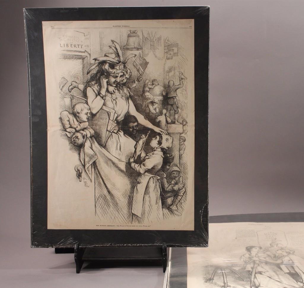 Large Vintage Matted Prints (6) (1 of 7)