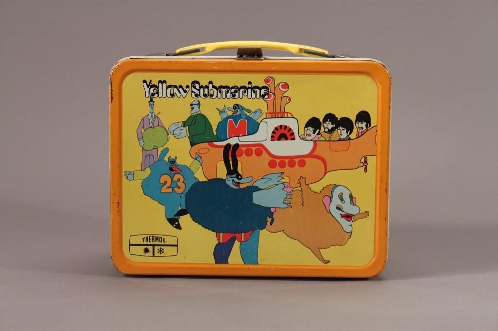 1968 Yellow Submarine steel lunch Box (includes (1 of 9)