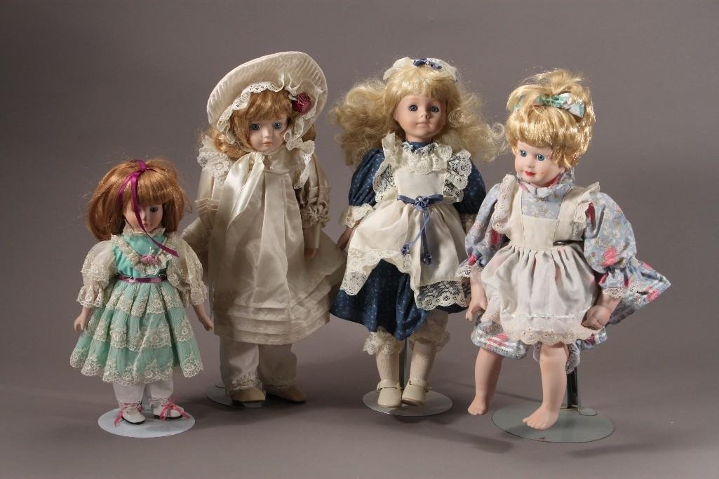Porcelain Collectors Dolls (4) (1 of 10)