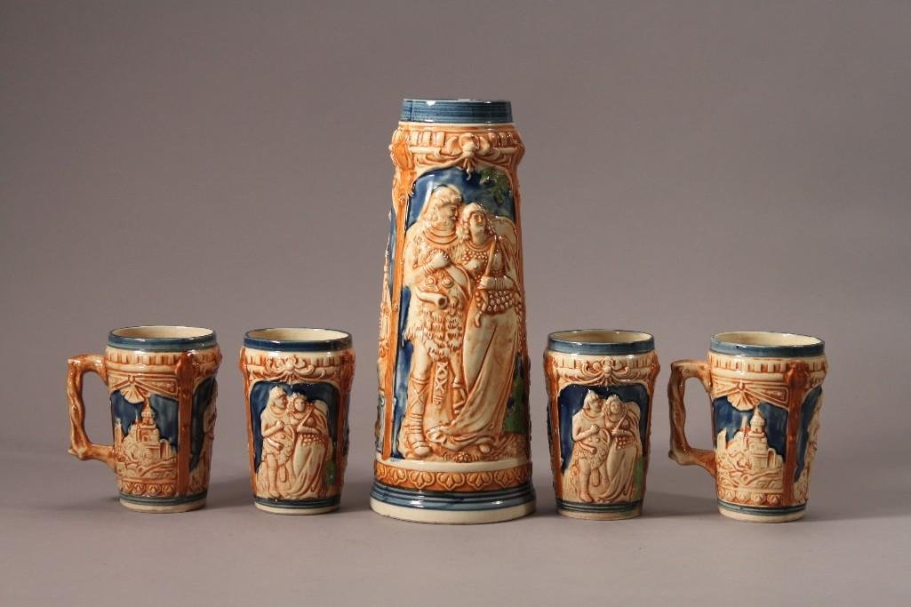 Made in Japan Ceramic Beer Stein Set (5) (1 of 6)