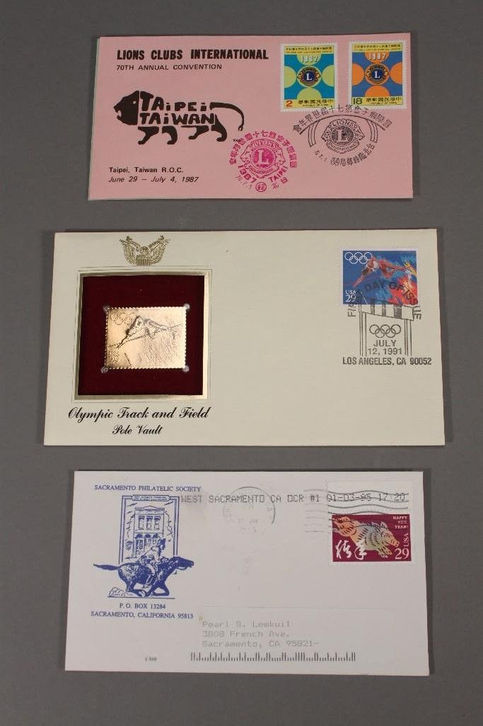 First Day Issue 22 k Gold Replica Stamp (4) (1 of 5)