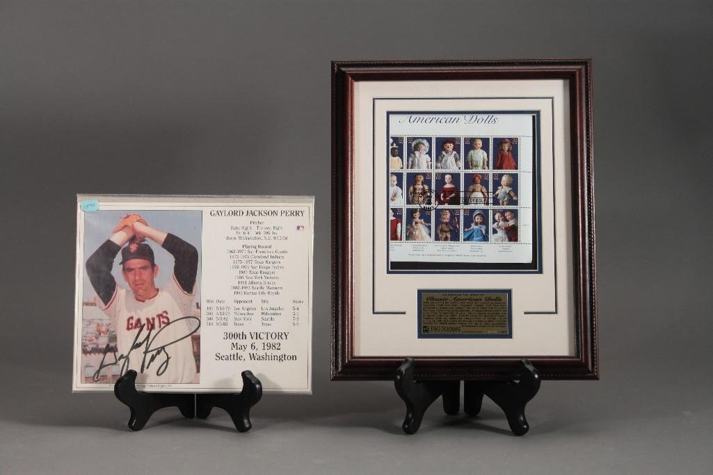 Classic American Dolls Stamps & Gaylord Perry Photo (1 of 6)